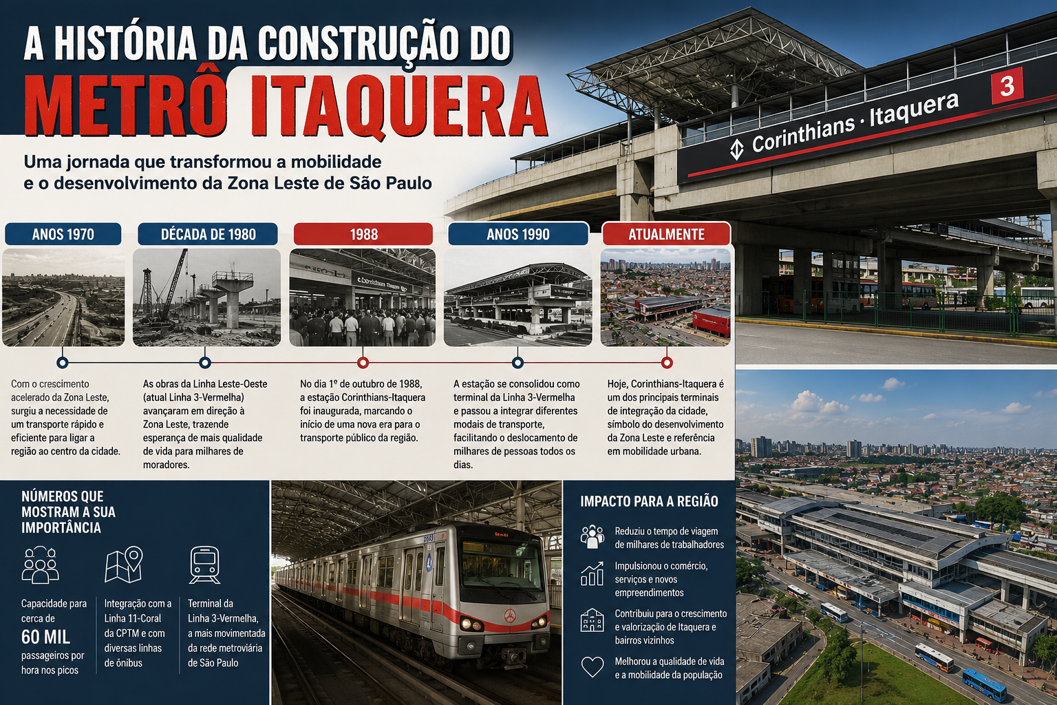 A História da Construção do Metrô Itaquera