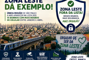Entre 15 Bairros Zona Leste Dá Exemplo de Segurança