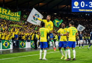 Brasil vence a Escócia por 3 a 0 e mostra o talento tipico do Brasil