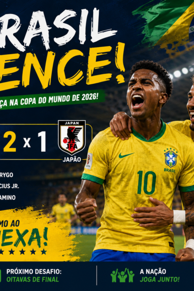 Brasil vence o Japão