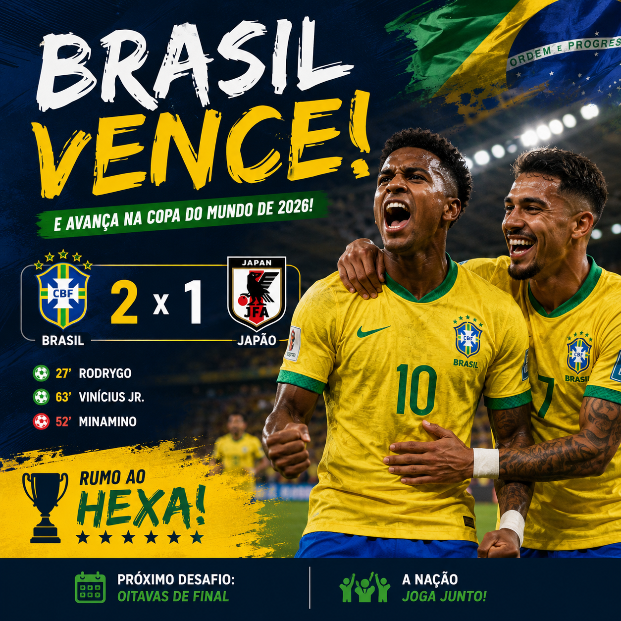 Brasil vence o Japão