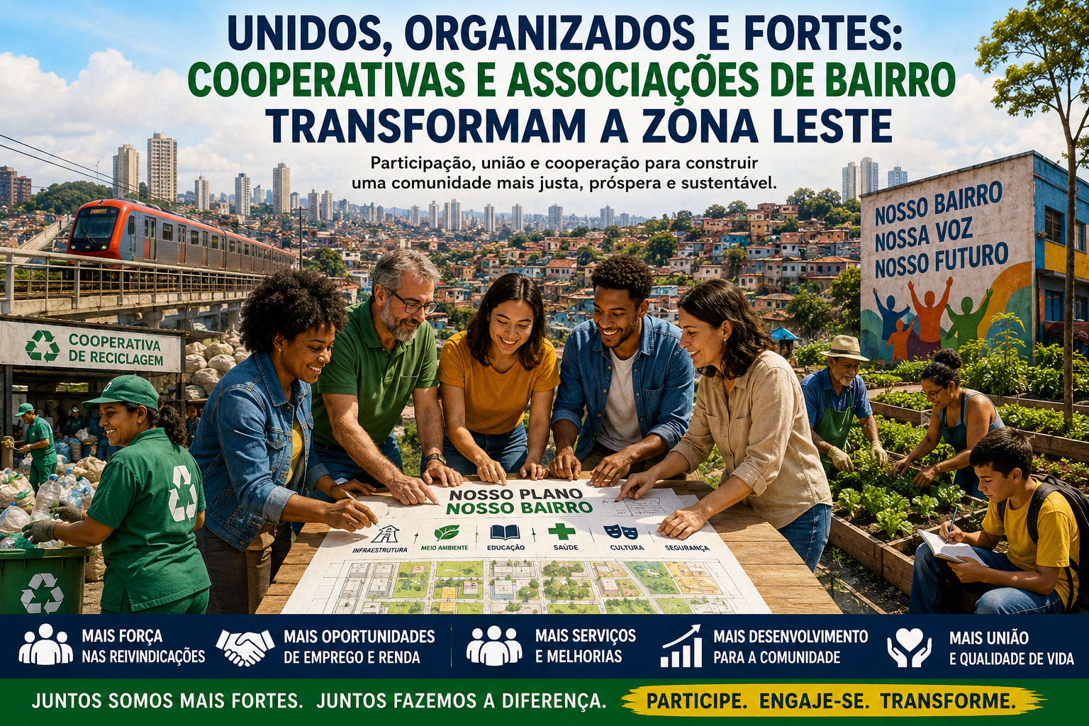 A importância das cooperativas e associações de bairro