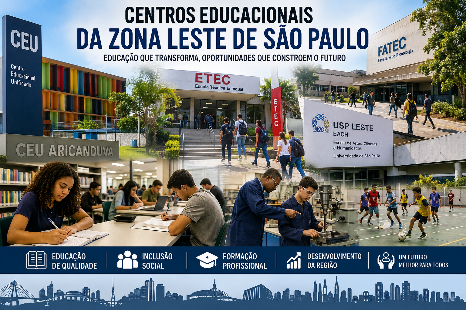 Centros Educacionais da Zona Leste de São Paulo
