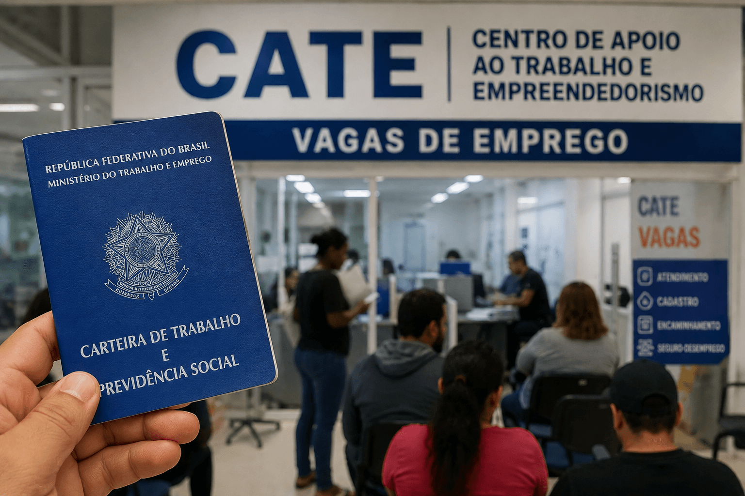 1,7 mil vagas de emprego