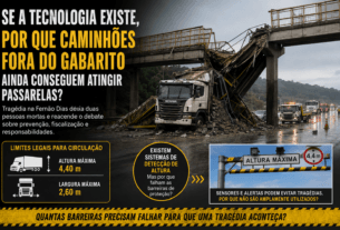 caminhões fora do gabarito ainda conseguem atingir passarelas