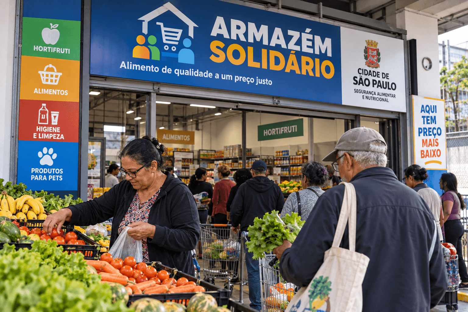 Armazéns Solidários na Zona Leste