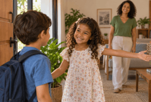 Crianças e visitas ensine seu filho a receber bem