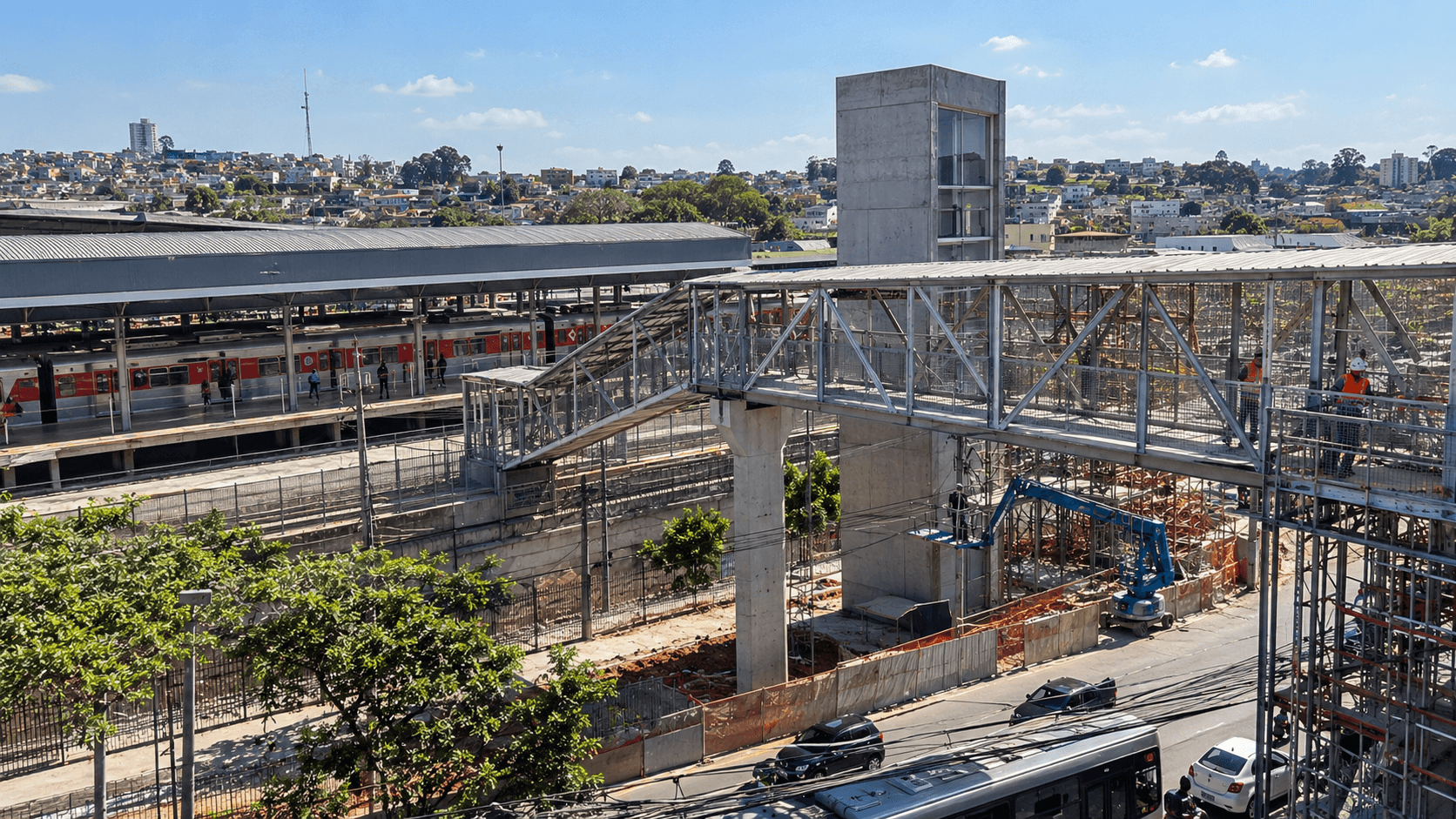 novo acesso à Estação São Miguel Paulista