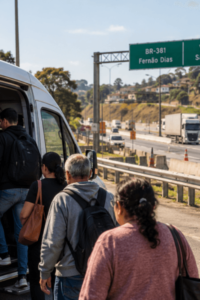 transporte gratuito Vargem Fernão Dias