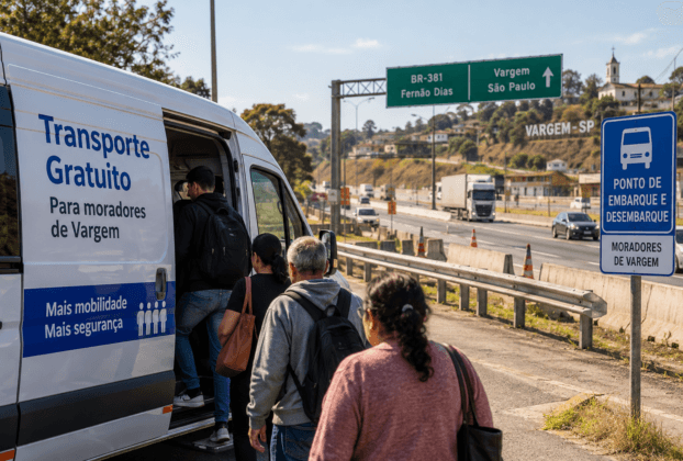 transporte gratuito Vargem Fernão Dias