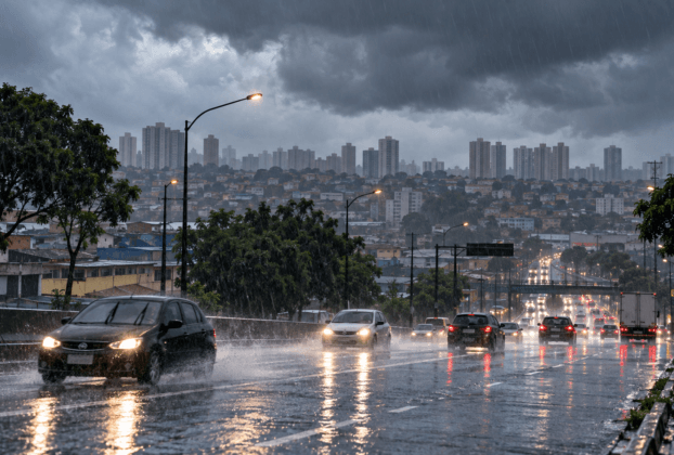 Chuva forte na Zona Leste