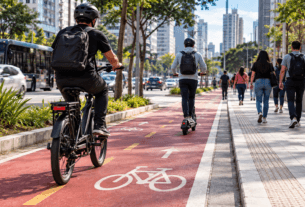 Fiscalização de bicicletas elétricas e patinetes